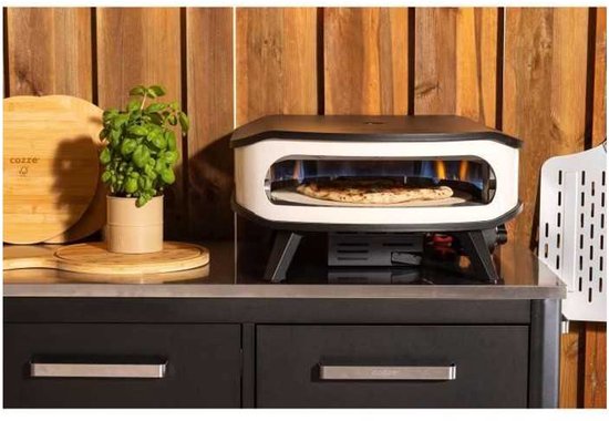 Cozze® 17" pizzaoven met roterende steen en deur van Merkloos — afbeelding 5