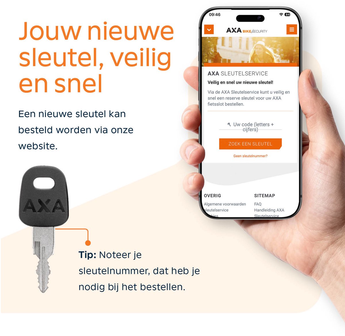 AXA Foldable 6-95 Vouwslot – Slot voor fiets, racefiets, mountainbike – Fietsslot met houder en Sleutelservice – Stalen schakels – 95 cm – foto 8
