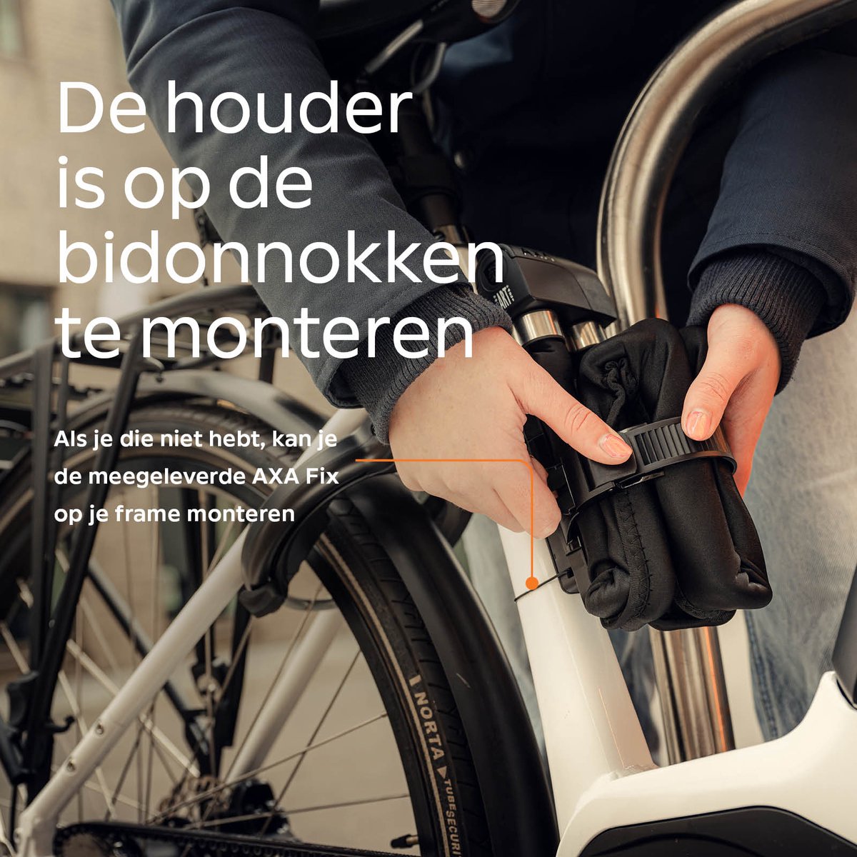 AXA Foldable 6-95 Vouwslot – Slot voor fiets, racefiets, mountainbike – Fietsslot met houder en Sleutelservice – Stalen schakels – 95 cm – foto 7