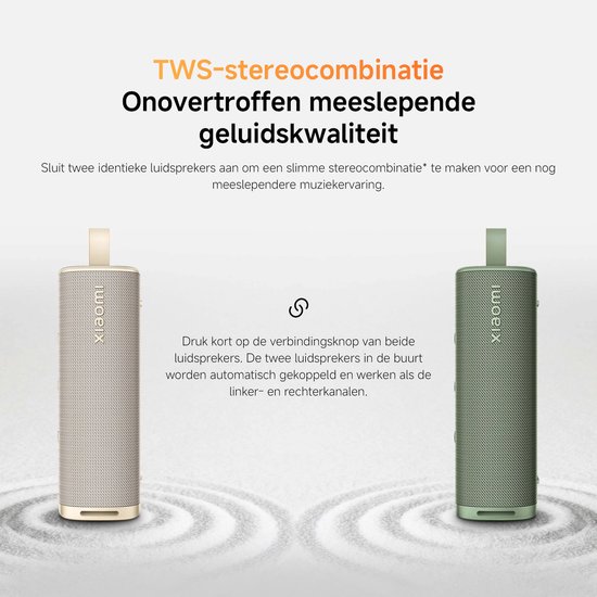 Xiaomi Sound Outdoor Speaker (Green) - 30W - IP67 Waterproof - 12h Battery - Bluetooth 5.4 van Xiaomi — afbeelding 2