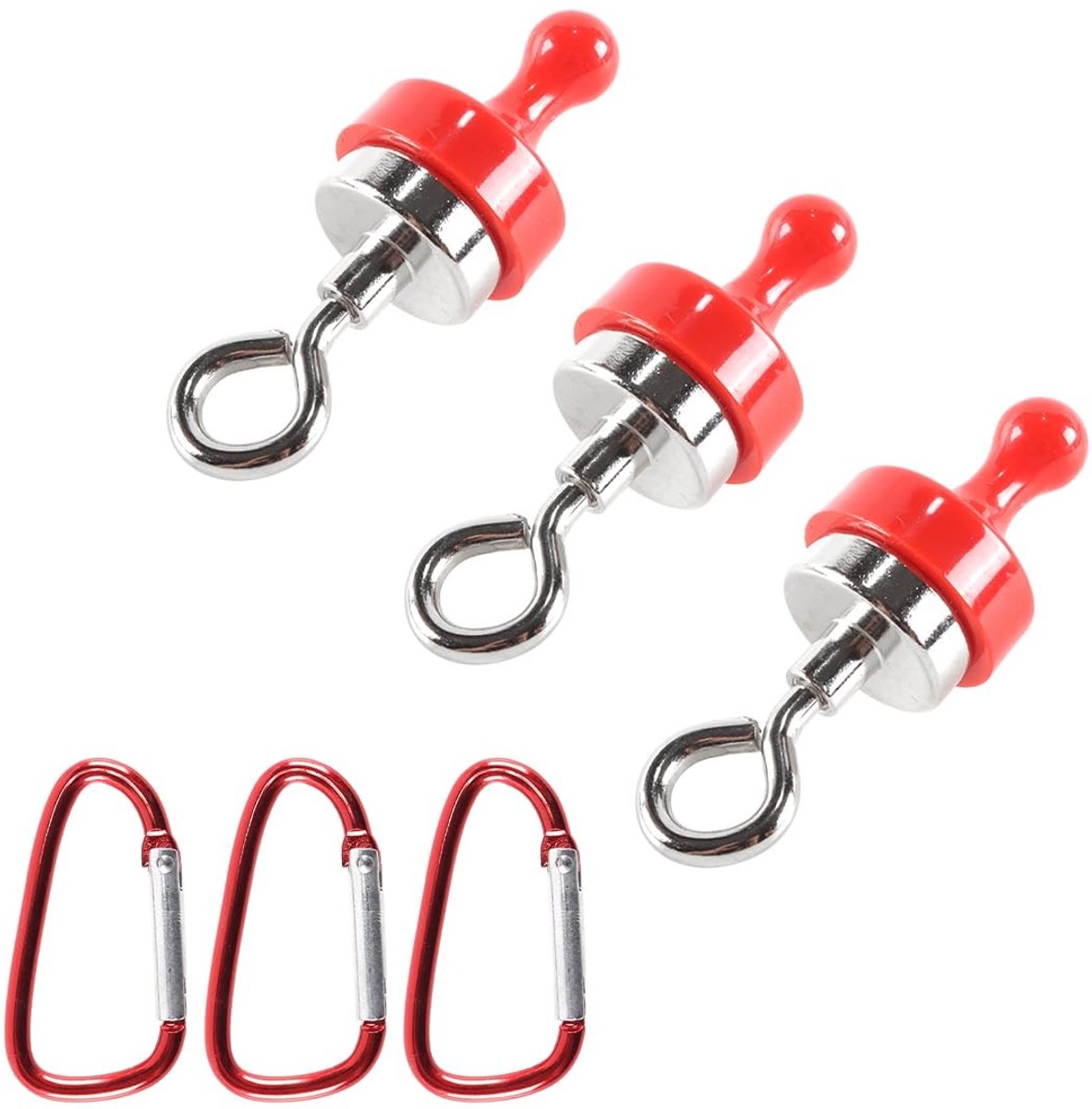 Dailygoods- Magnetische Haken Robuust - Ophanghaken Tuingereedschap - Ophanghaken Zonder Boren - Ruimtebesparend - Draagbaar - 25x121 mm