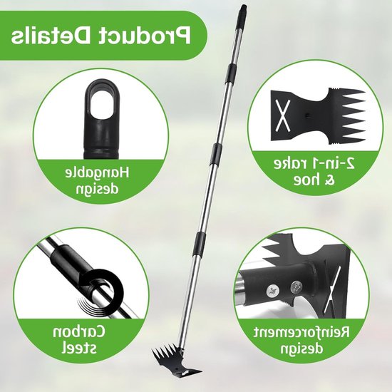 Tuingereedschap voor Efficiënt Onderhoud van je Tuin - Hark, Schep en Snoeischaar Inclusief Accessoires van Tuingereedschap. — afbeelding 3