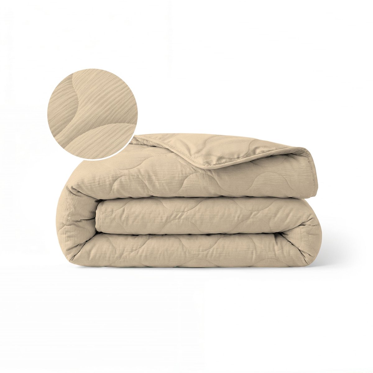 Zelesta Special Mousseline Zomerdekbed - Zacht botergeel 160x220cm