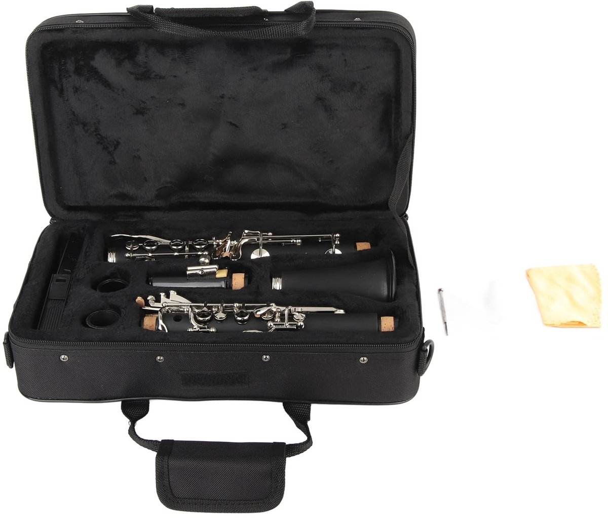 Dailygoods- Klarinet Professionele Set - Compact Formaat - 17 Sleutels - Inclusief Rietje/Poetsdoekje - Hoogwaardige Buisbehuizing - Duurzaam Materiaal - Blokklarinet