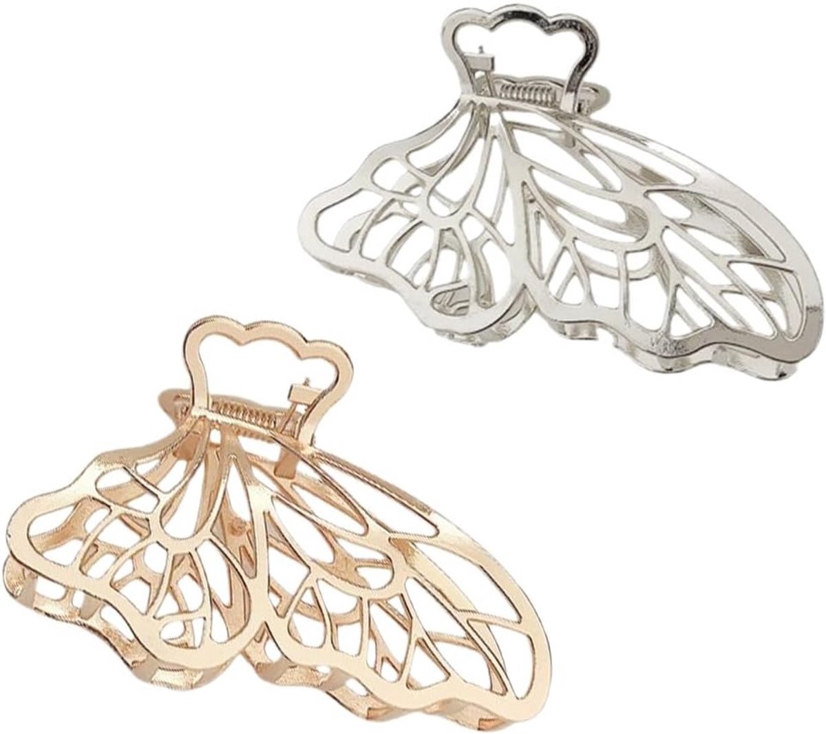 Grote gouden haarspelden set van 2, metalen haaraccessoires voor stijlvolle kapsels