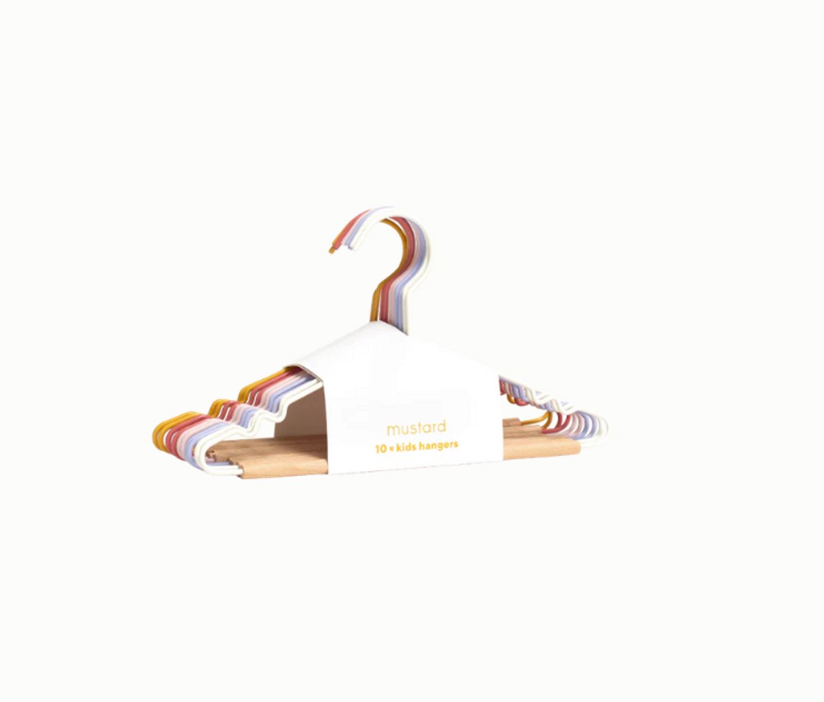 Mustard - Kids top hangers - Kapstokken voor kinderen - Set van 10 - Zomer