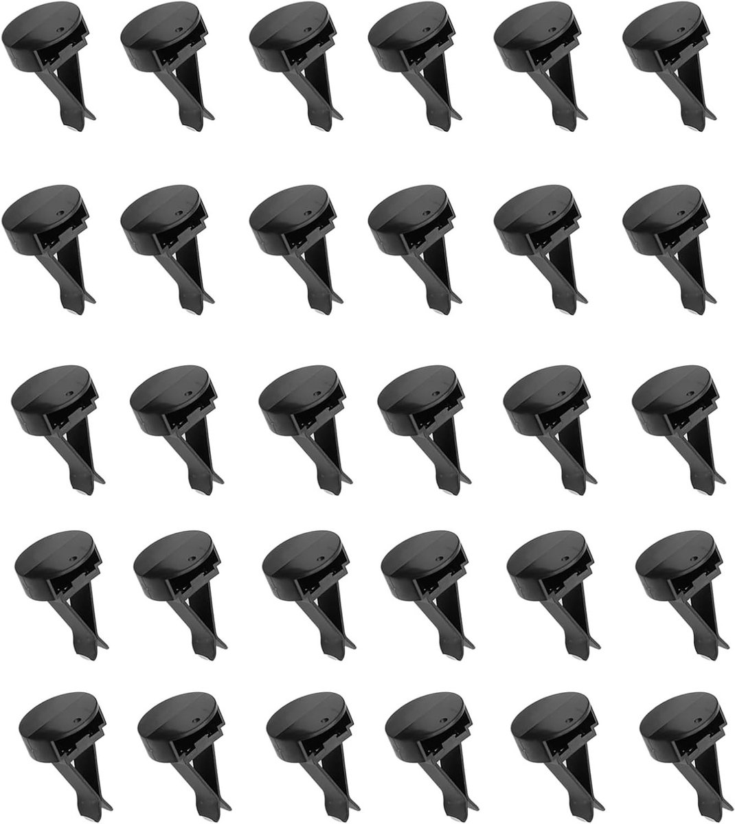Luchtreiniger Clips voor Auto, 30 Stuks Vierkante Bevestigingsclips voor Luchtverfrisser en Auto Decoratie (Zwart)
