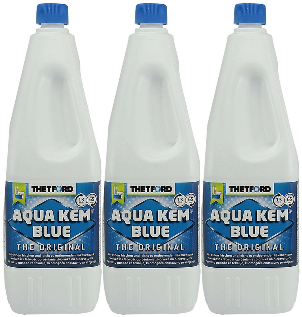 Toiletvloeistof 3x2L – Camping & Chemisch Toilet Vloeistof Blauw