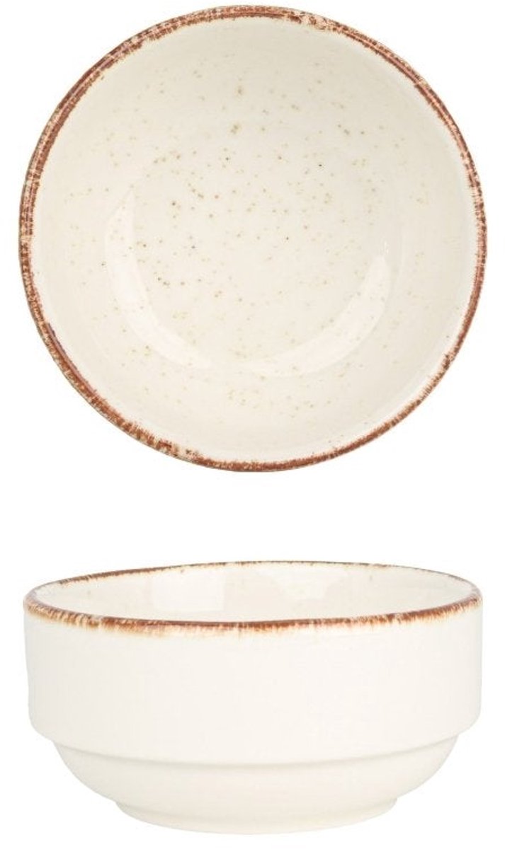 Rinart Serveerschaal - Brunilda - Porselein - 6 cm - set van 2