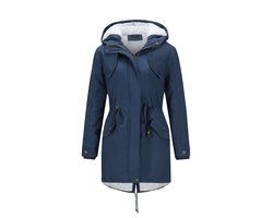 YYNUDA Dames Capuchonjas met Fleecevoering en Trekkoord Riem - Drukknopen op de Manchetten - 4XL