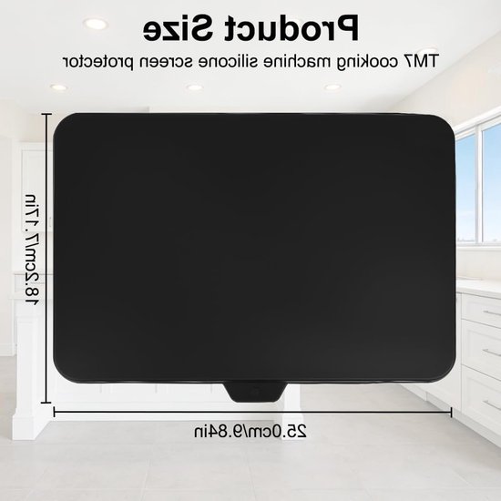 Screen Protector voor Thermomix TM7 - Siliconen Schermhoes, Krassenbestendig, Accessoires voor Keukenmachines, Zwart — afbeelding 5