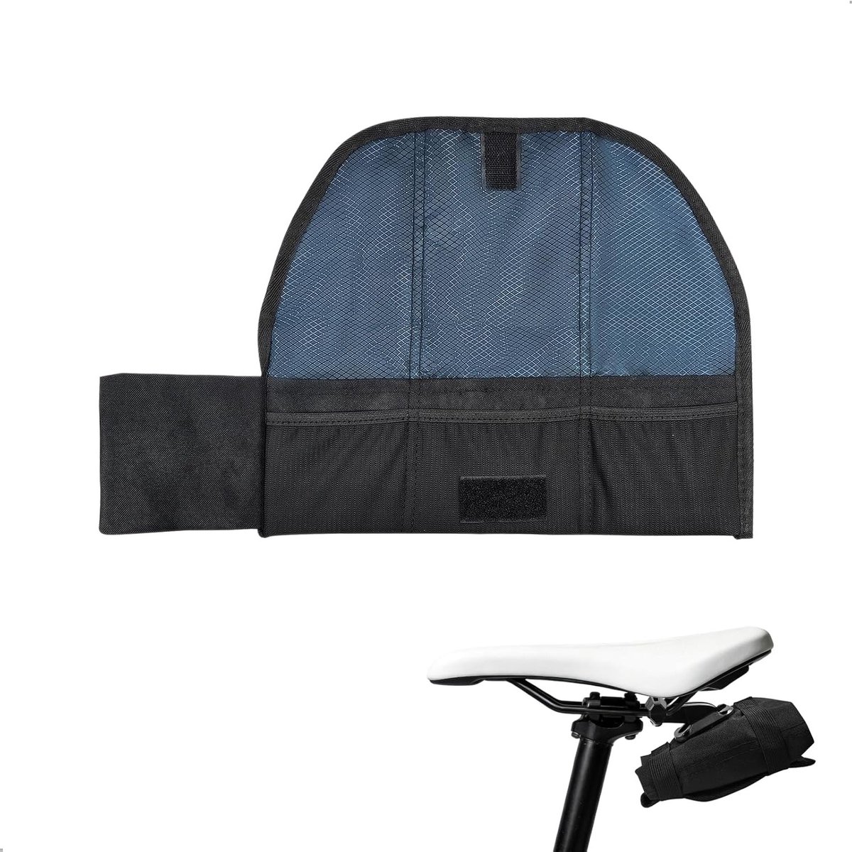Fietsframe Tas voor E-Bikes en Gravel Bikes, Waterdichte Zadel Tas met Sterke Grip, 14 x 10 x 3 cm, 0.88 Liter, Zwart