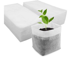 Duurzame en afbreekbare niet-geweven zaailingen zakken voor het planten van zaailingen en het verpotten van jonge planten