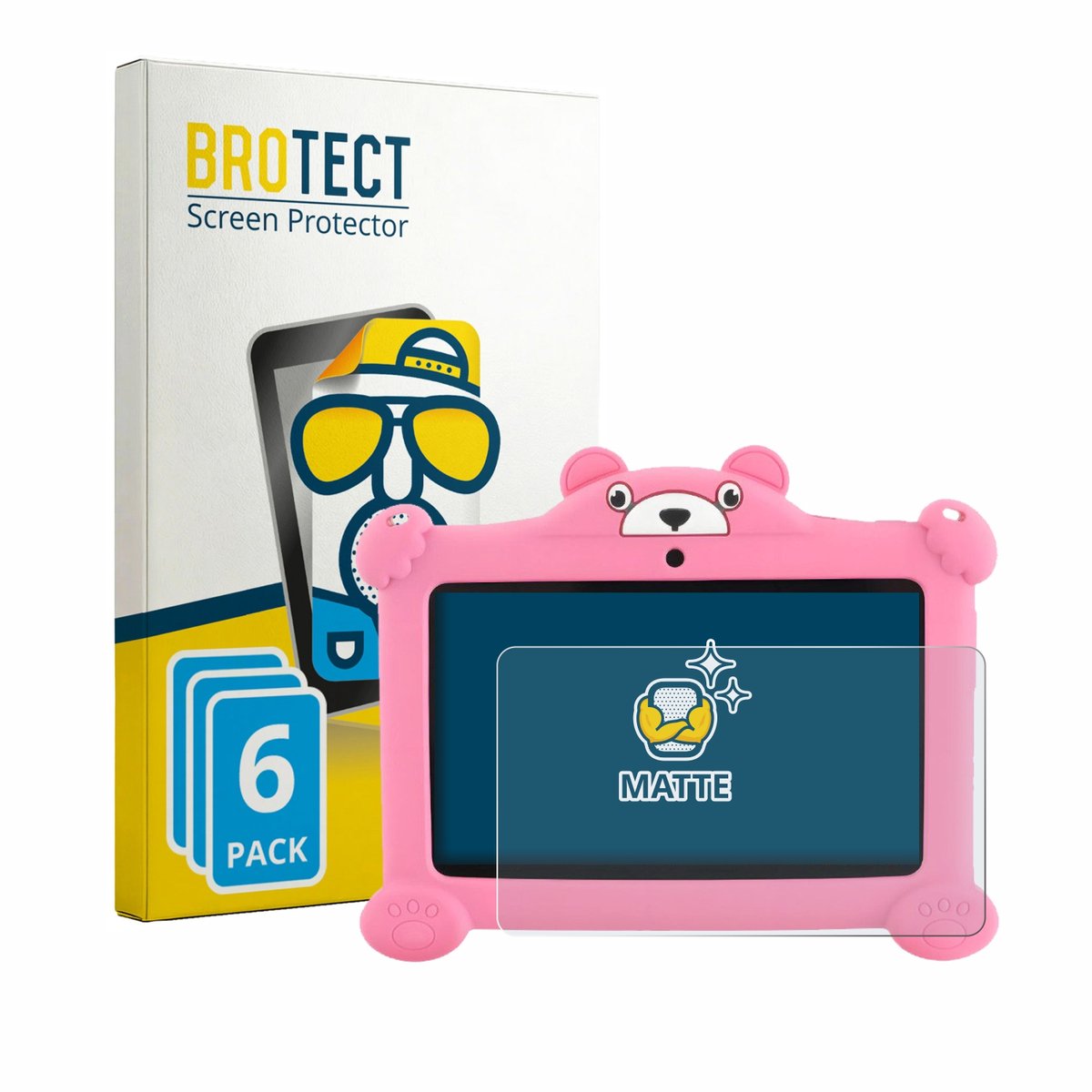 BROTECT - Screenprotector voor LETSGOSPT C88 7" - Folie Beschermfolie matte 6 Stuks