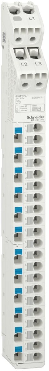 Schneider Electric Acti9 VDIS, Verticaal distributieblok, 3P+N, 125A, 250/440V, 33 distri