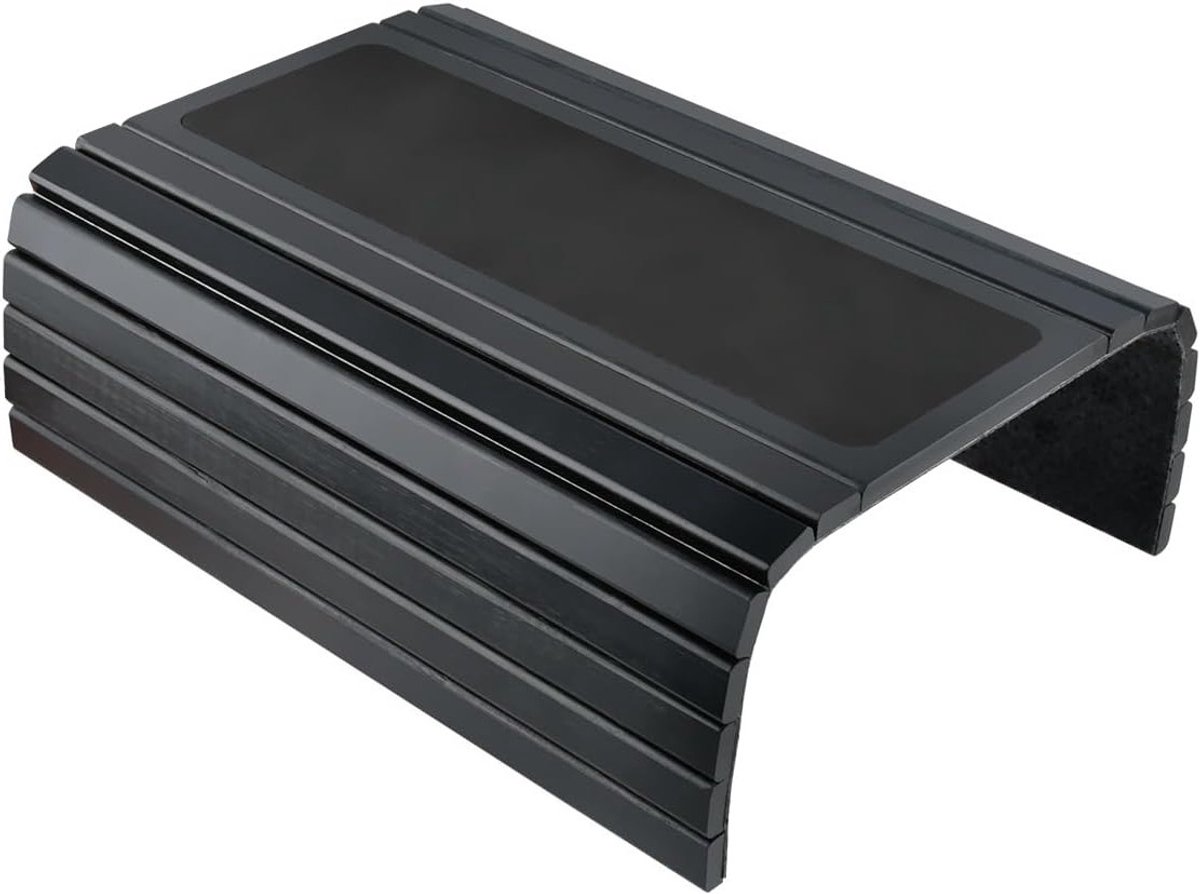 Flexibele Sofa Tablet en Houten Armleuning Organizer met Antislip Onderlaag - Ideaal voor Tijdschriften, Snacks en Tablets, 34 x 41.5 cm