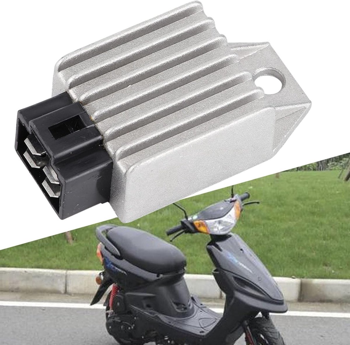 Motorfiets Spanningsregelaar 12V 4-pins Stekker voor Scooters en Terrainvoertuigen