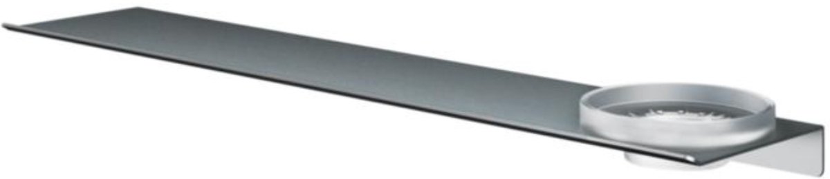Hotbath &More Shelves - Schaal - Gematteerd Glas - Voor Planchet - Geborsteld Gunmetal PVD