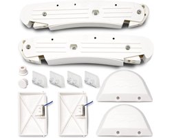 Zwembadreinigingsset, inclusief geschikt voor- en achterbril AXV604WHP, een beschermkap AXV434WHP en schoenovertrekken AXV414P, geschikt voor Hayward zwembadreinigers, complete onderhoudsset.