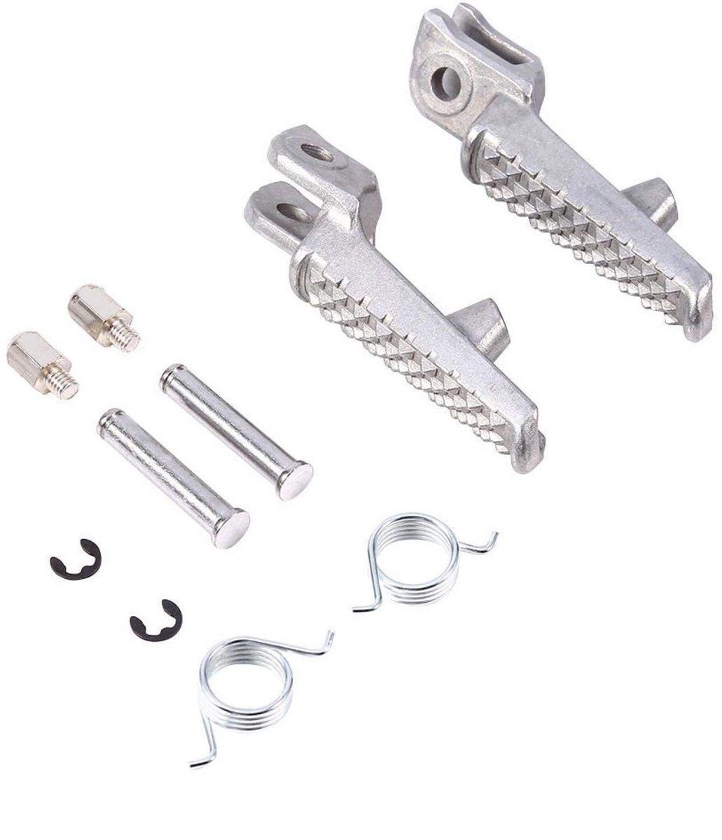 Dailygoody - Voetsteunen - Voetsteun vervanging - Aluminiumlegering - Zilver - Duurzaam en eenvoudig te installeren - Geschikt voor motoren - CBR600 F...
