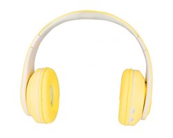 Dailygoody - Bluetooth-headset - Ruisonderdrukking - Draadloze Gaming-headset - Geel - Opvouwbare Koptelefoon - Geschikt voor Kinderen en Volwassenen