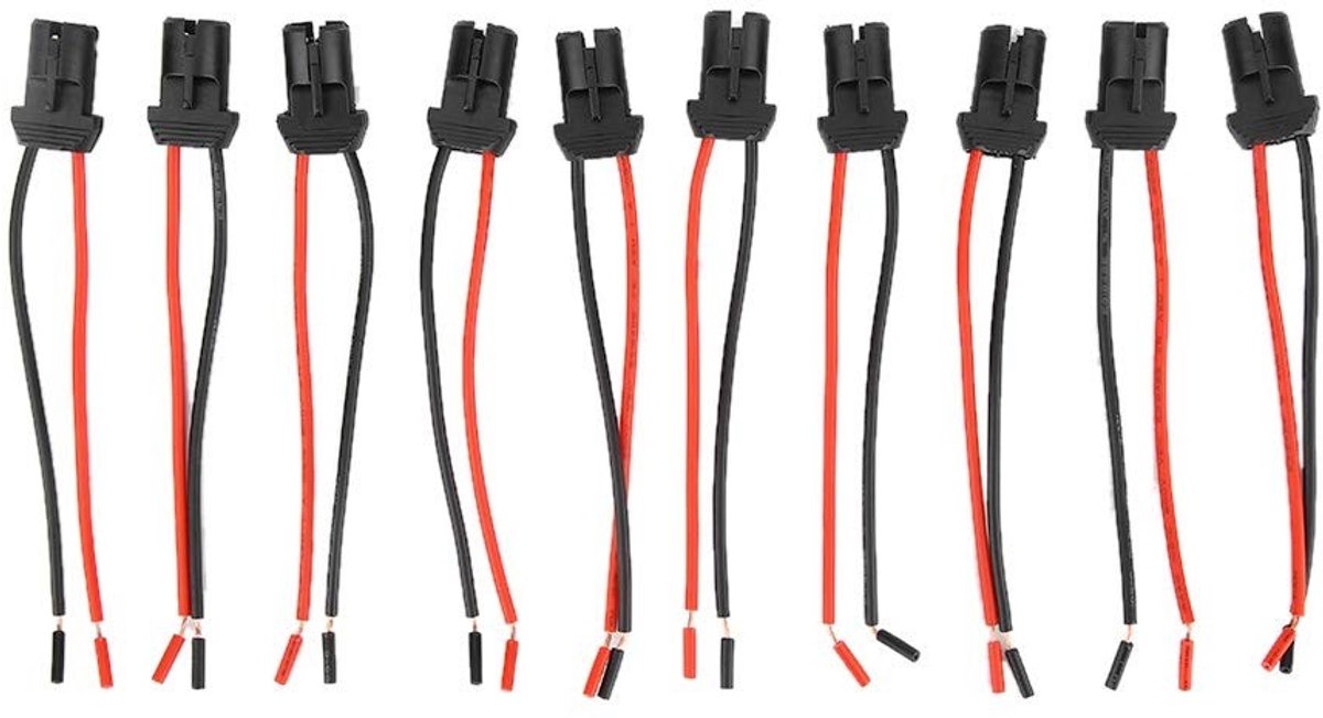 Dailygoody - Connector Lamphouder - 10 stuks - Duurzaam rubber - Wedge gloeilamp - Geschikt voor auto en vrachtwagen - Kleur zwart