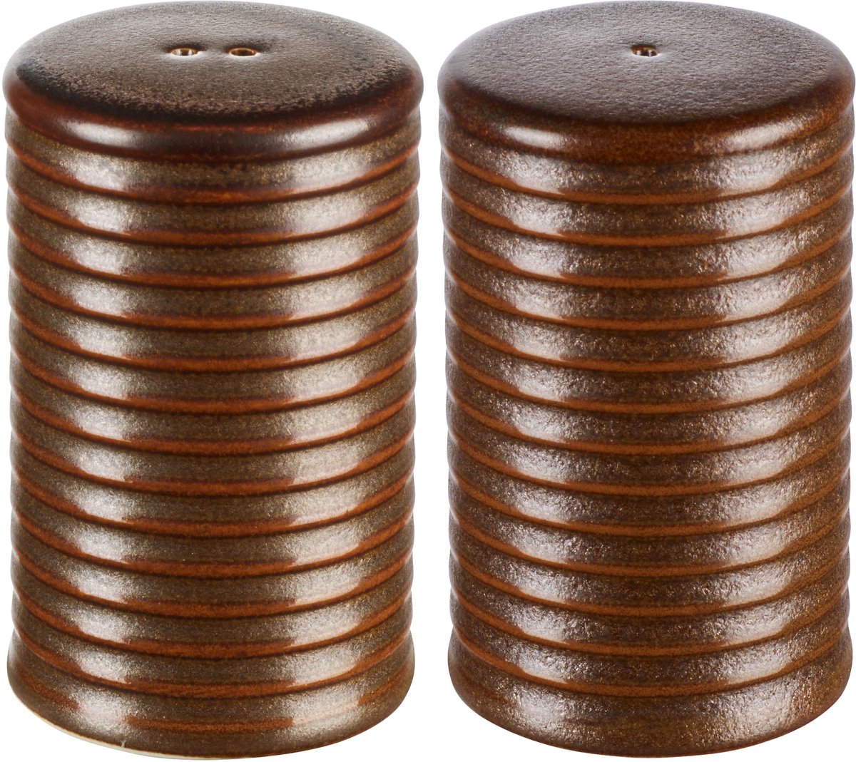 ASA Selection zout- en peperstrooier set Brown, porselein, bruin, 6,5 cm, 23390238