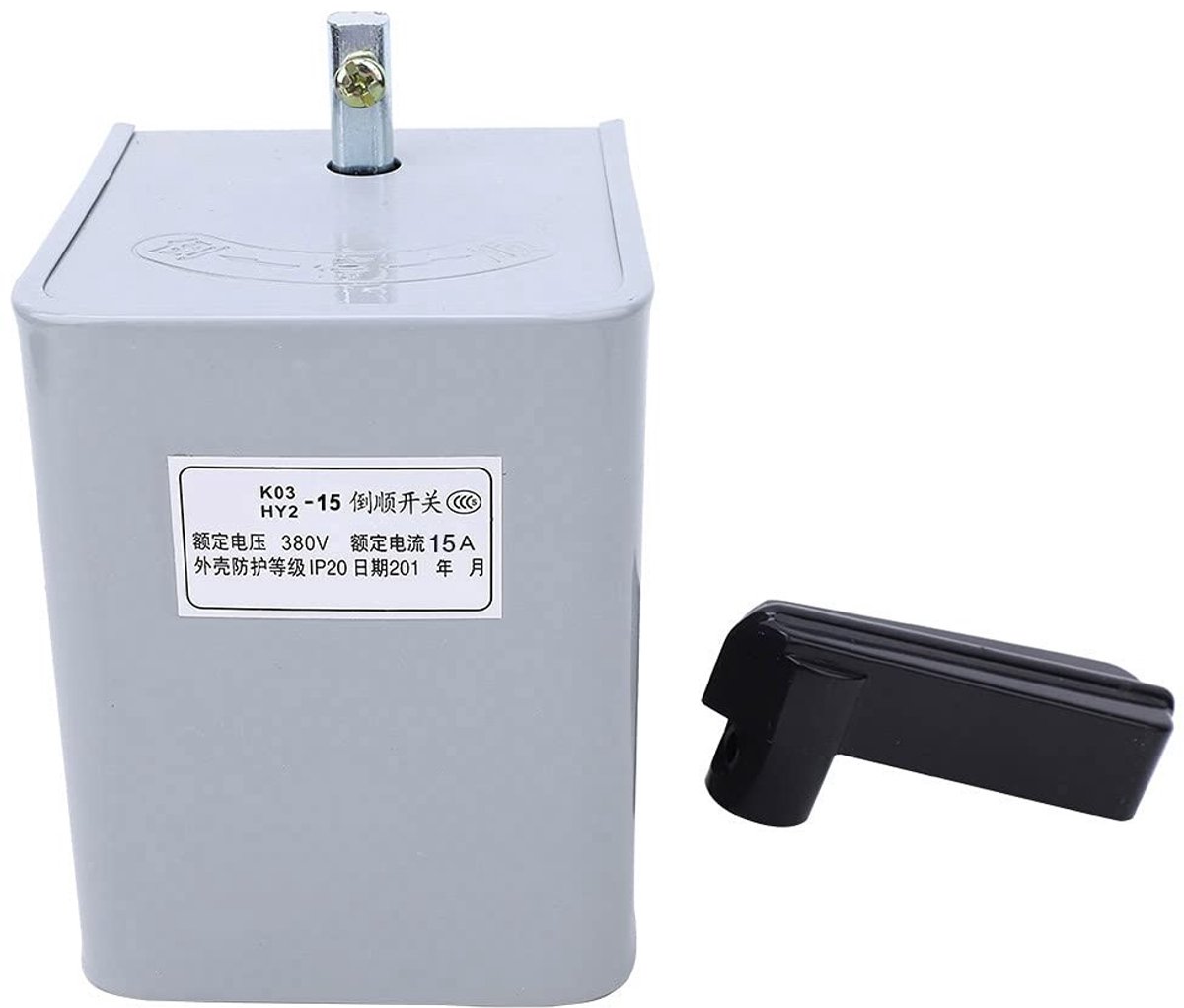 Dailygoody - Omgekeerde Ac 50Hz schakelaar - driefasig systeem - Ijzeren Omvormingsschakelaar - HY2-15 - 380V - 15A - geschikt voor industrieel gebrui...