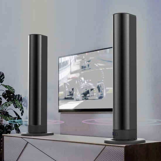 ONF3 - 3D Stereo Home Theatre-soundbar - Bluetooth soundbar - Draadloos surround-soundsysteem - Compact formaat - HiFi geluidsweergave - Geschik... van Merkloos — afbeelding 2