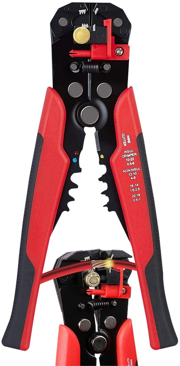 Dailygoods - Crimping Pliers voor Geïsoleerde Lugs met Ratchet Functie - Duurzaam en Ergonomisch van Dailygoods — afbeelding 5