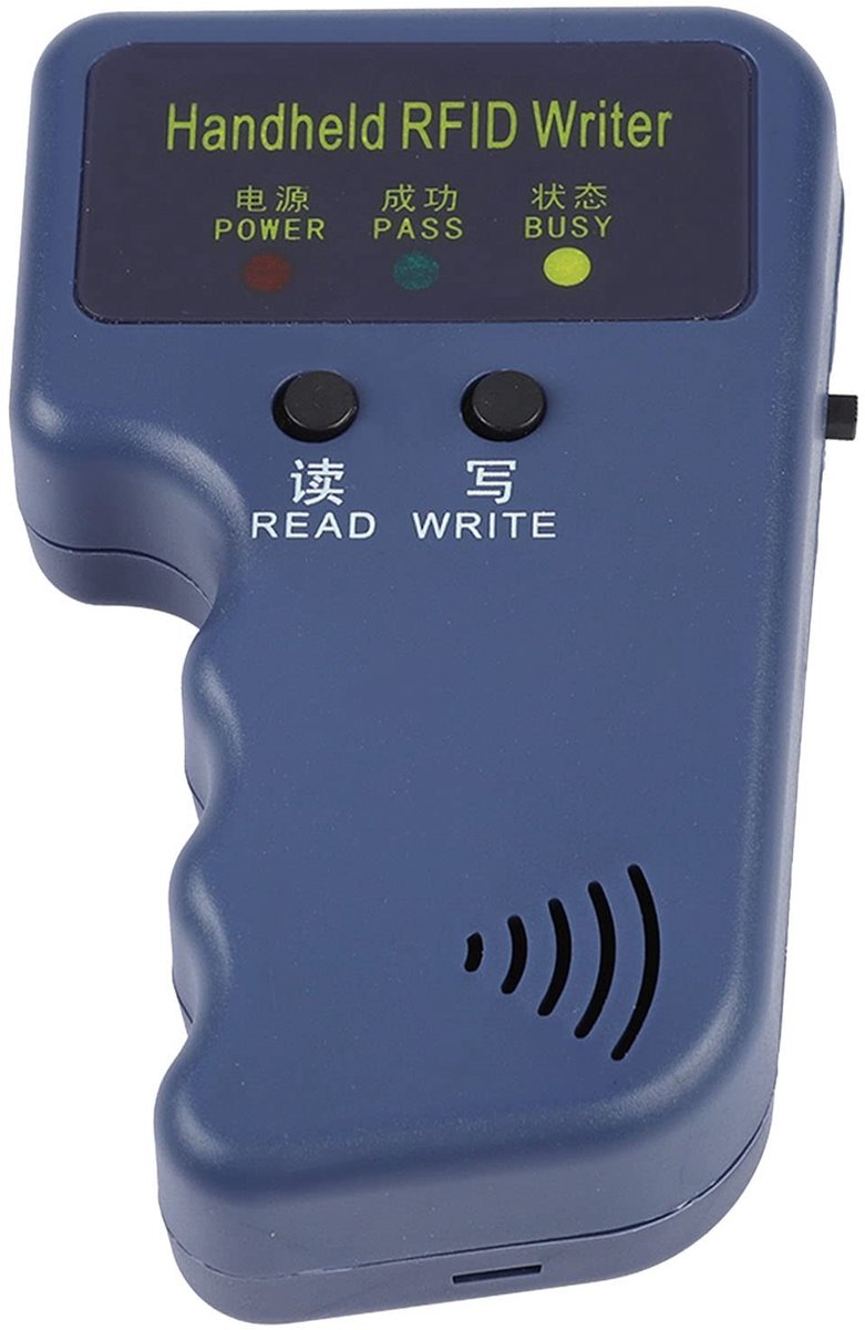 Draagbare RFID Lezer - ID Copier - Dierenchip Toegang - Handheld Sleutelhanger - 14 x 8 x 4 cm