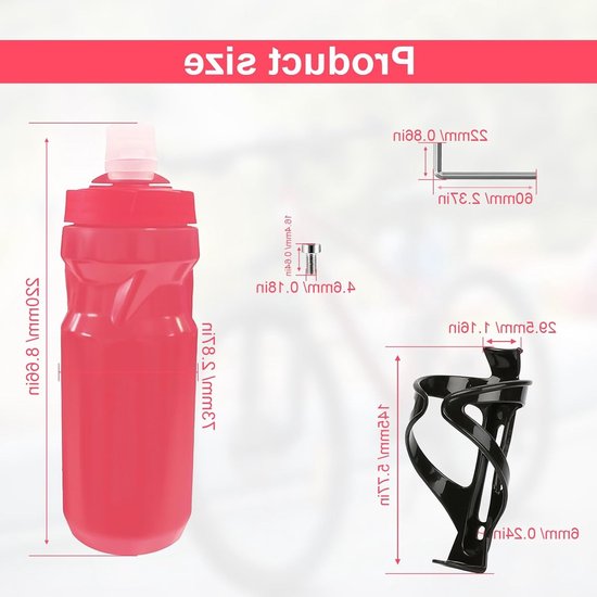 Fietswaterfleshouder 600ml - Universele Waterfleshouder voor Mountainbikes en Racefietsen - Waterproof en Duurzaam Ontwerp voor Optimale Hydratatie — afbeelding 5