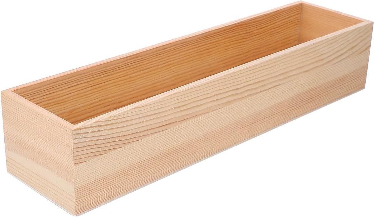 Houten Opbergdoos zonder Deksel voor Thuiswerkplek, Organizer en Creatieve Projecten