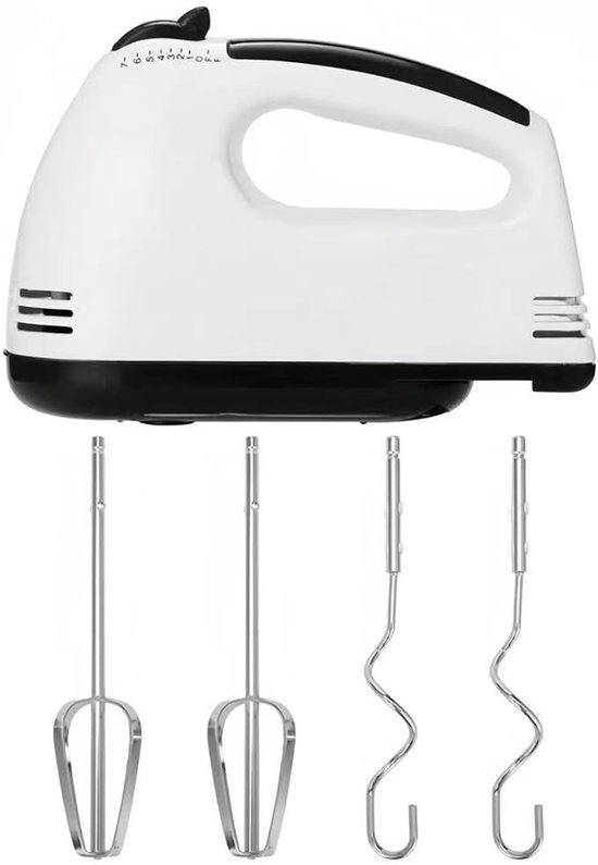 Dailygoody - Handmixer - Elektrische mixer - Eenvoudig kloppen van deeg - Vaatwasserbestendig - Comfortabel in gebruik - Geschikt voor bakken - Roestv... — afbeelding 4