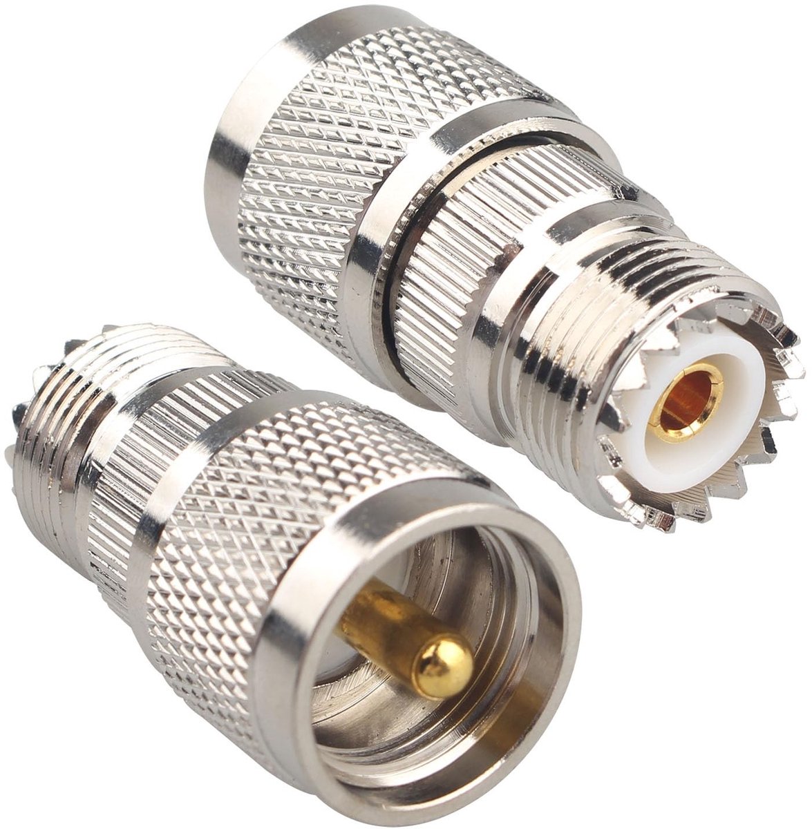 Dailygoody - Coax Connector - UHF - PL259 naar SO239 - RF Coaxiale Kabel - Wi-Fi FPV Antenne - Ham Radio - Walkie-Talkie - Zwart