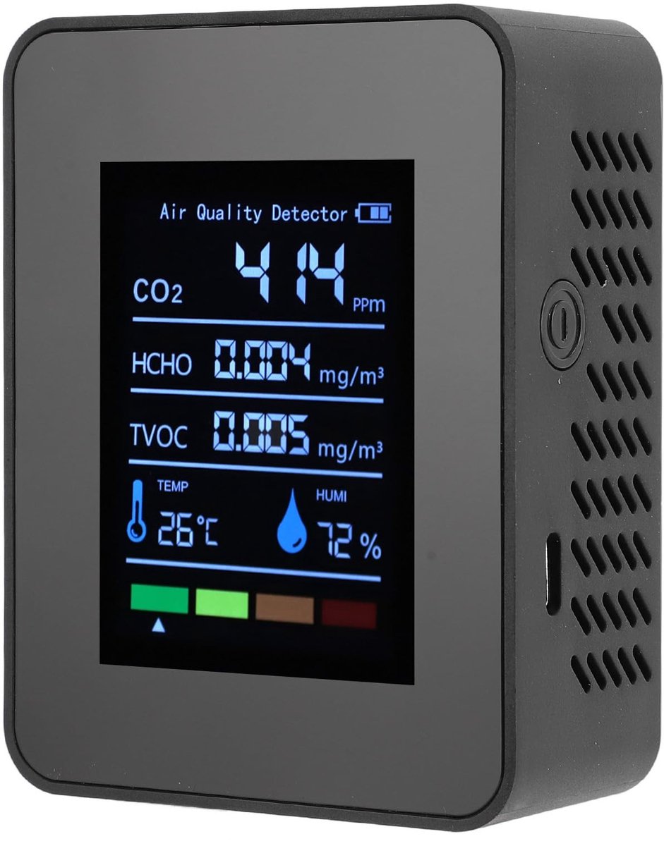 Allecto - 5-in-1 Luchtkwaliteitsmonitor - Slimme Detector