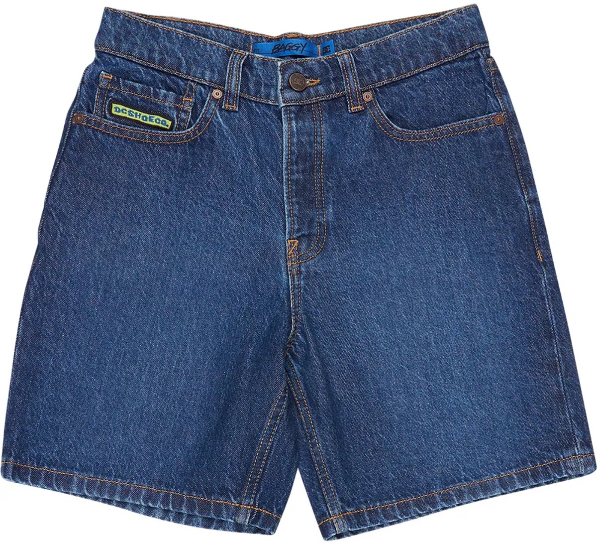 Dc Shoes Edbds03016 Baggy Fit Korte Jeans 12 Years Jongen Stone Indigo