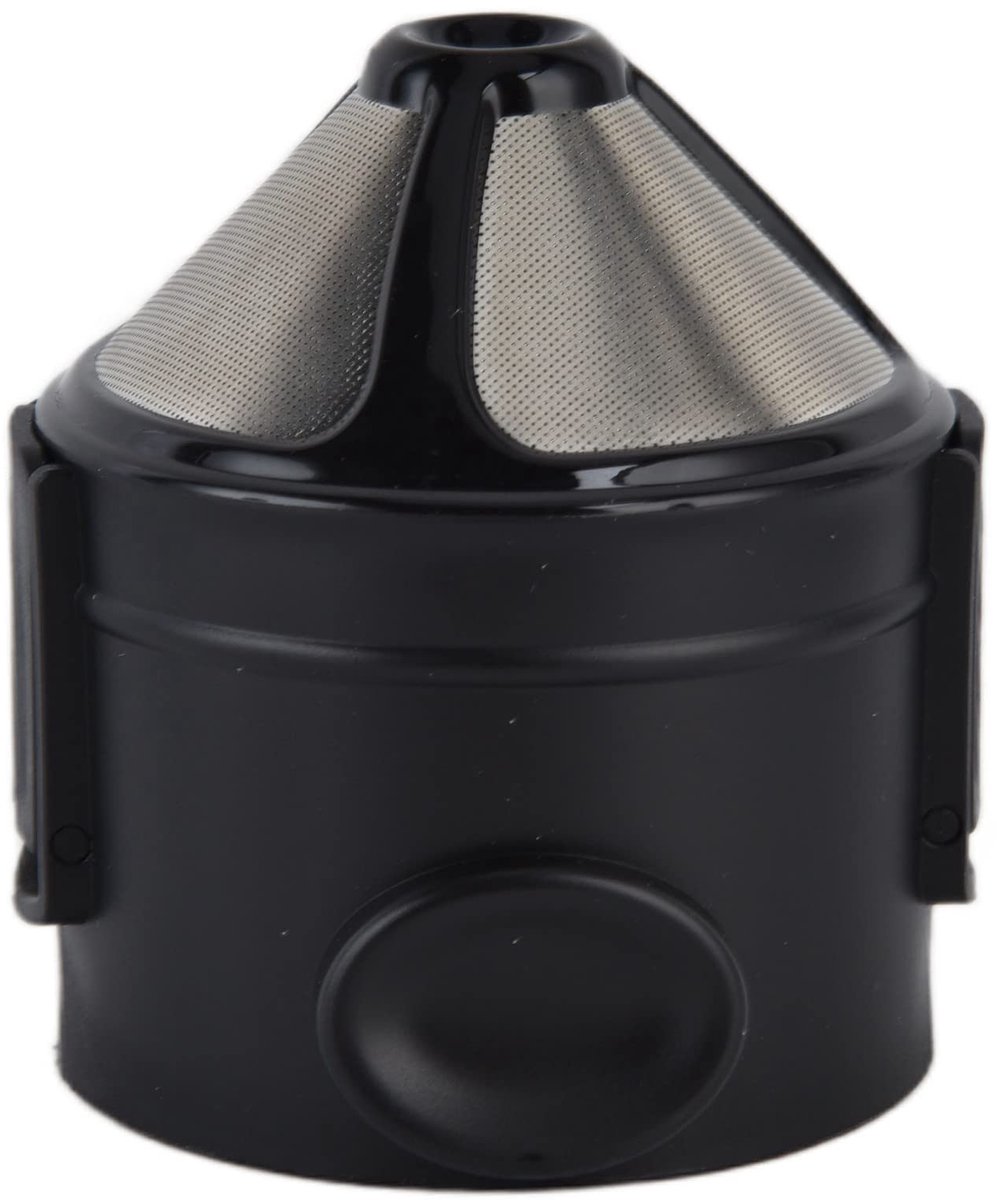 Dailygoody - Pour Over Koffiefilter - Herbruikbaar - Stijlvol zwart - Dubbel Mesh Filter - Perfect voor koffiezetapparaat - Geschikt voor kopjes