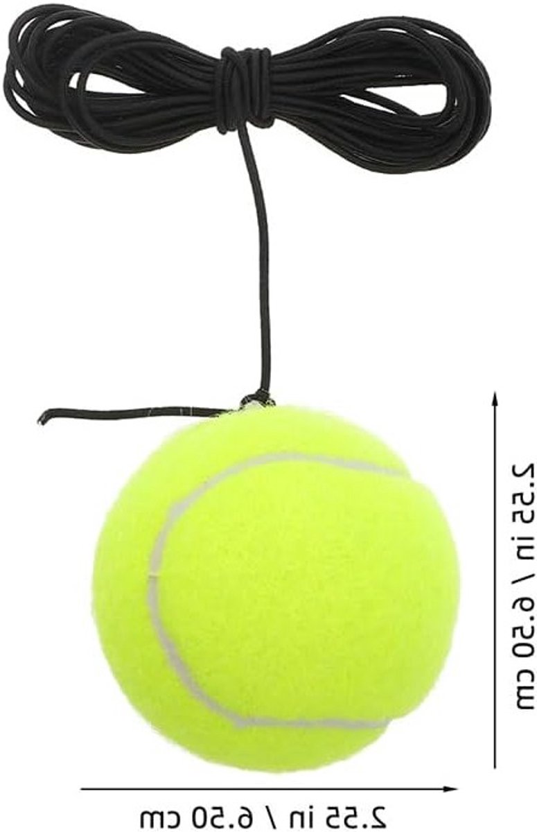 Tennis Trainingsset met Elastische Band - 2 Stuks voor Beginners en Individuele Spelers - Verbeter Coördinatie en Reactievaardigheden met Duurzame Rackets