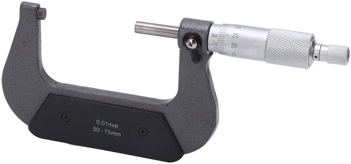 Dailygoody - Buitenmicrometer - Professionele Micrometer Set - Nauwkeurige Metingen - Draagbaar - Stabiele Aluminiumlegering - Geschikt voor Technisch..