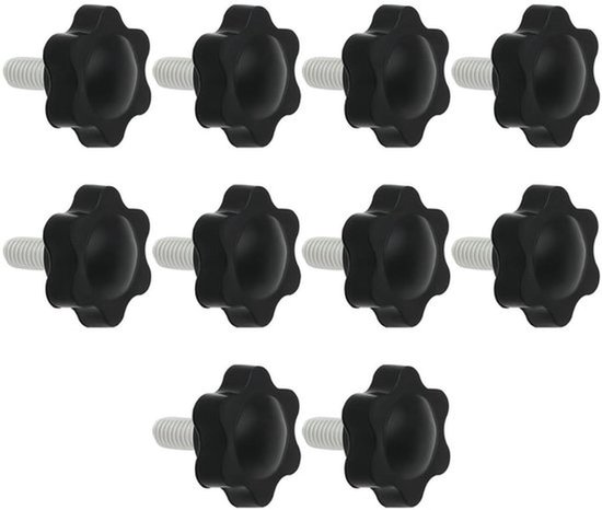 Dailygoods- Vergrendeling Schroeven 10 Stuks - M6 Draad - Pedaal Bevestiging - Compatibel met Logitech G25/G27/G29/G920/G923 - Kunststof/Metaal - Eenvoudig te Installeren van Dailygoods — afbeelding 2