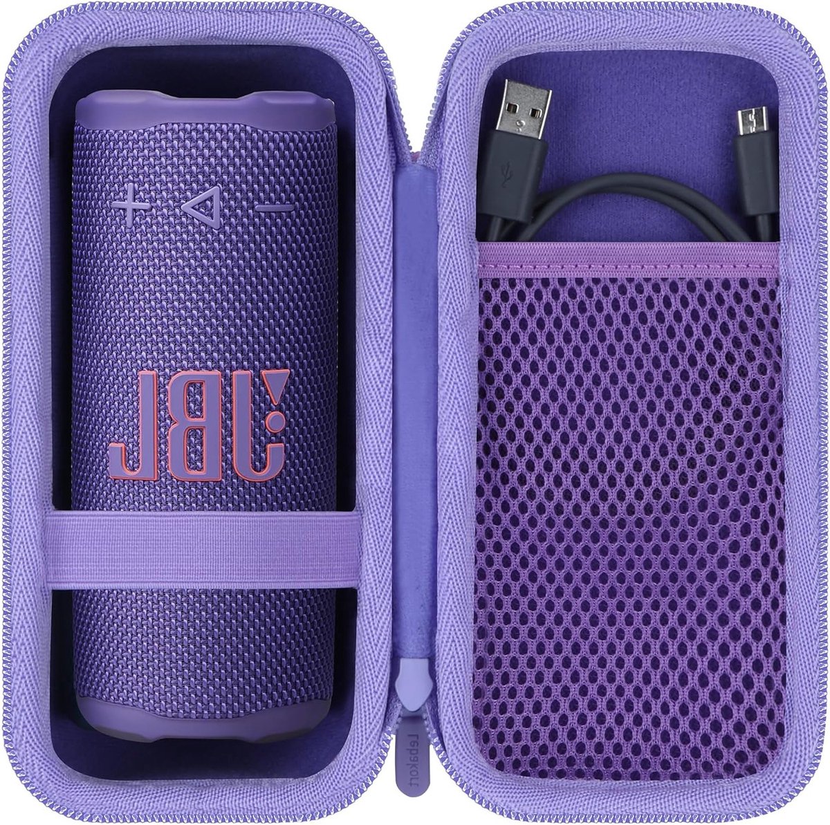 Duurzame Beschermcase voor Compacte Bluetooth Speaker - Paars, Schokbestendig en Lichtgewicht