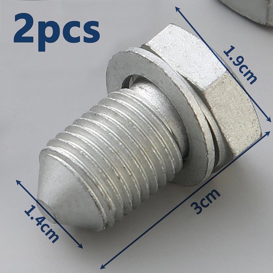 Allecto Plus - Olieaftapschroef en Afdichtring voor VW Golf (2 stuks) van Allecto Plus — afbeelding 4