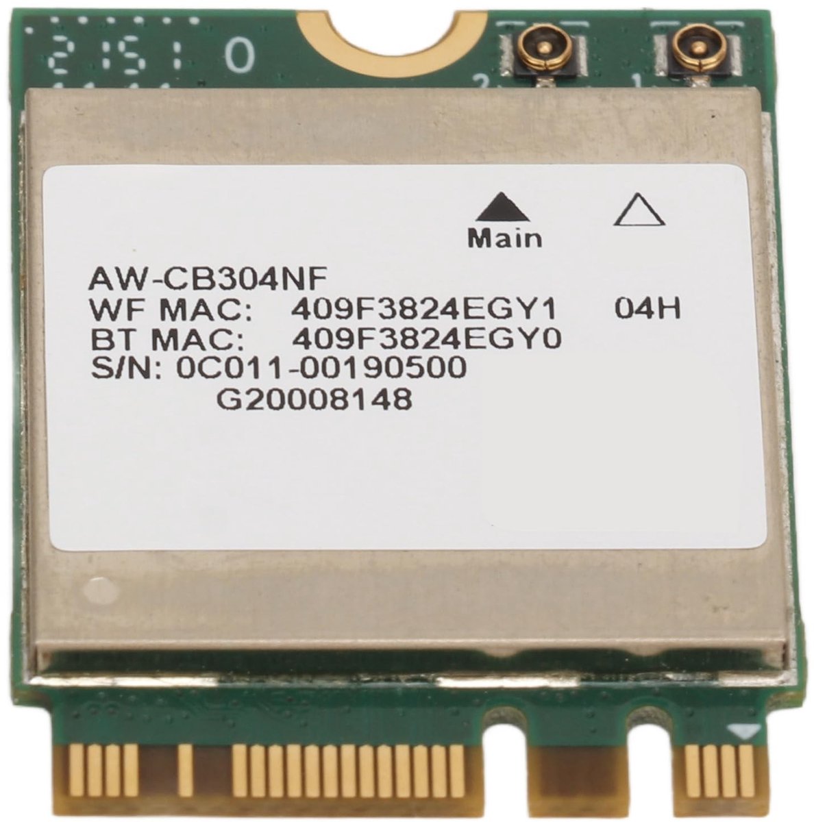 Allecto - Netwerkkaart - 433 Mbps - Snelle Overdracht - M.2 - Geschikt voor Windows 7 8 10 - Compact formaat