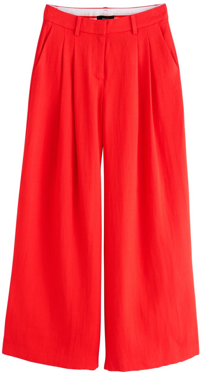 Next - Dames - Gerimpelde Palazzo-broek - Rood