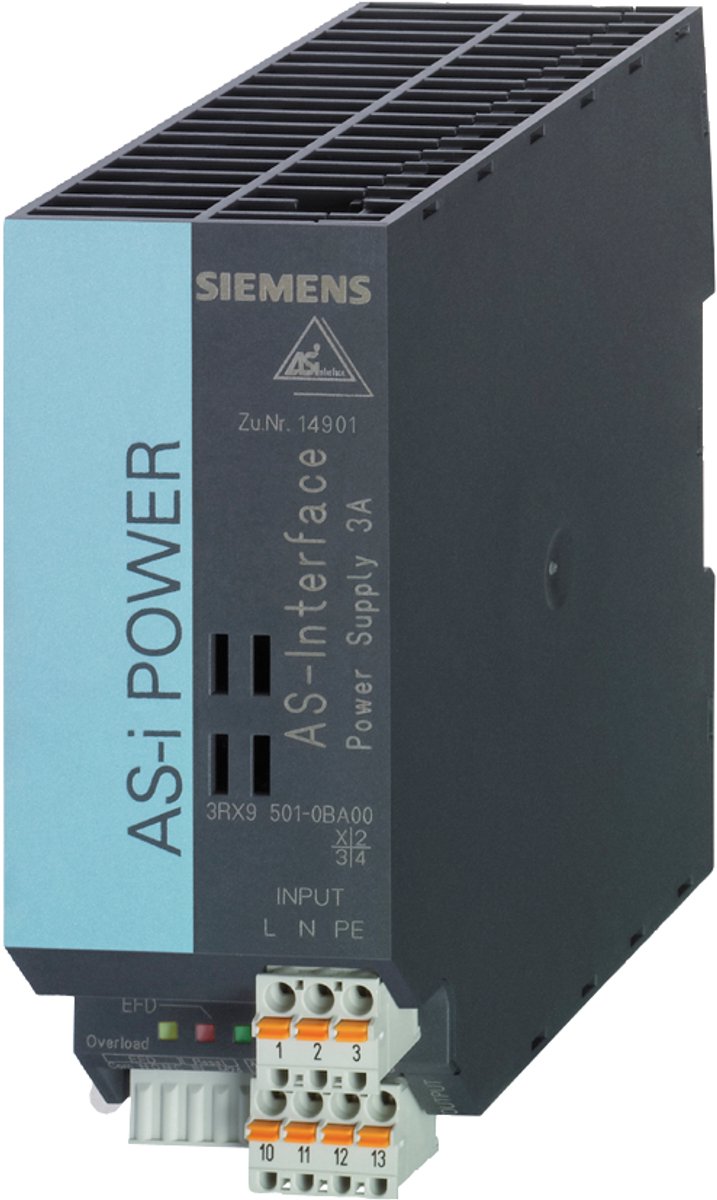 Siemens 3RX95010BA00 DIN-rail netvoeding Inhoud 1 stuk(s)