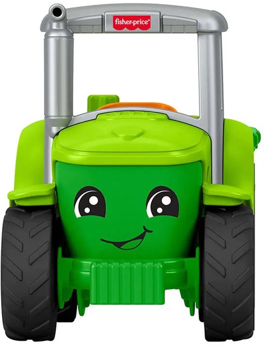 Fisher-Price Little People Tractor - Muzikaal Duwvoertuig met Aanhanger en 2 Figuren van Merkloos — afbeelding 4