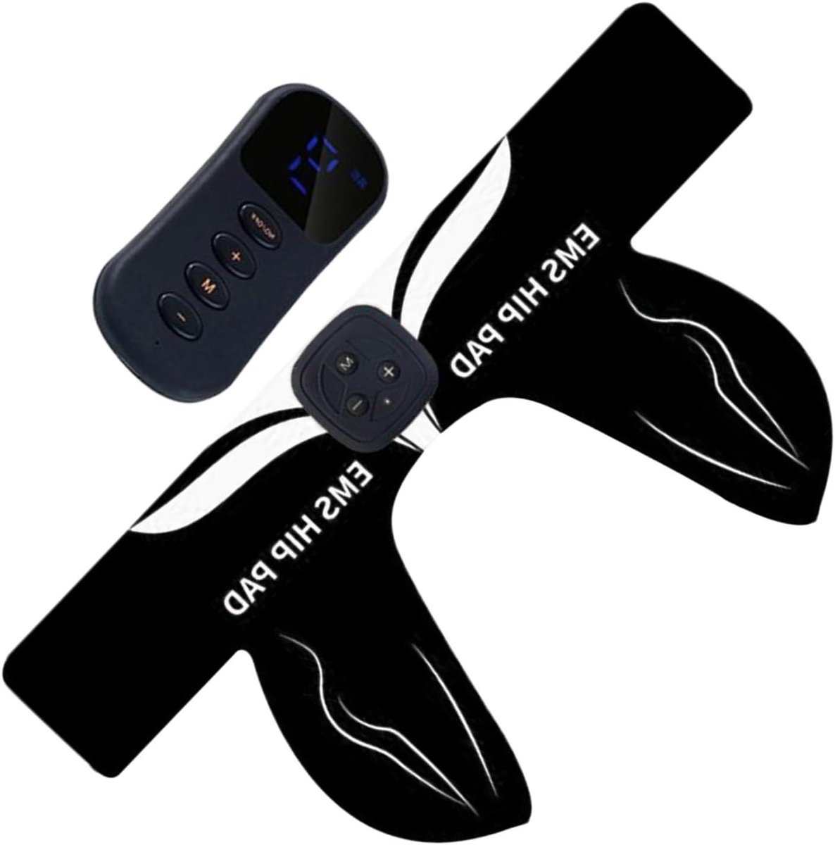 Heup Trainingsapparaat - Bil Stimulator - Spierversteviging Thuis - 6 standen 18 niveaus - 36.5x19.2cm - Wit