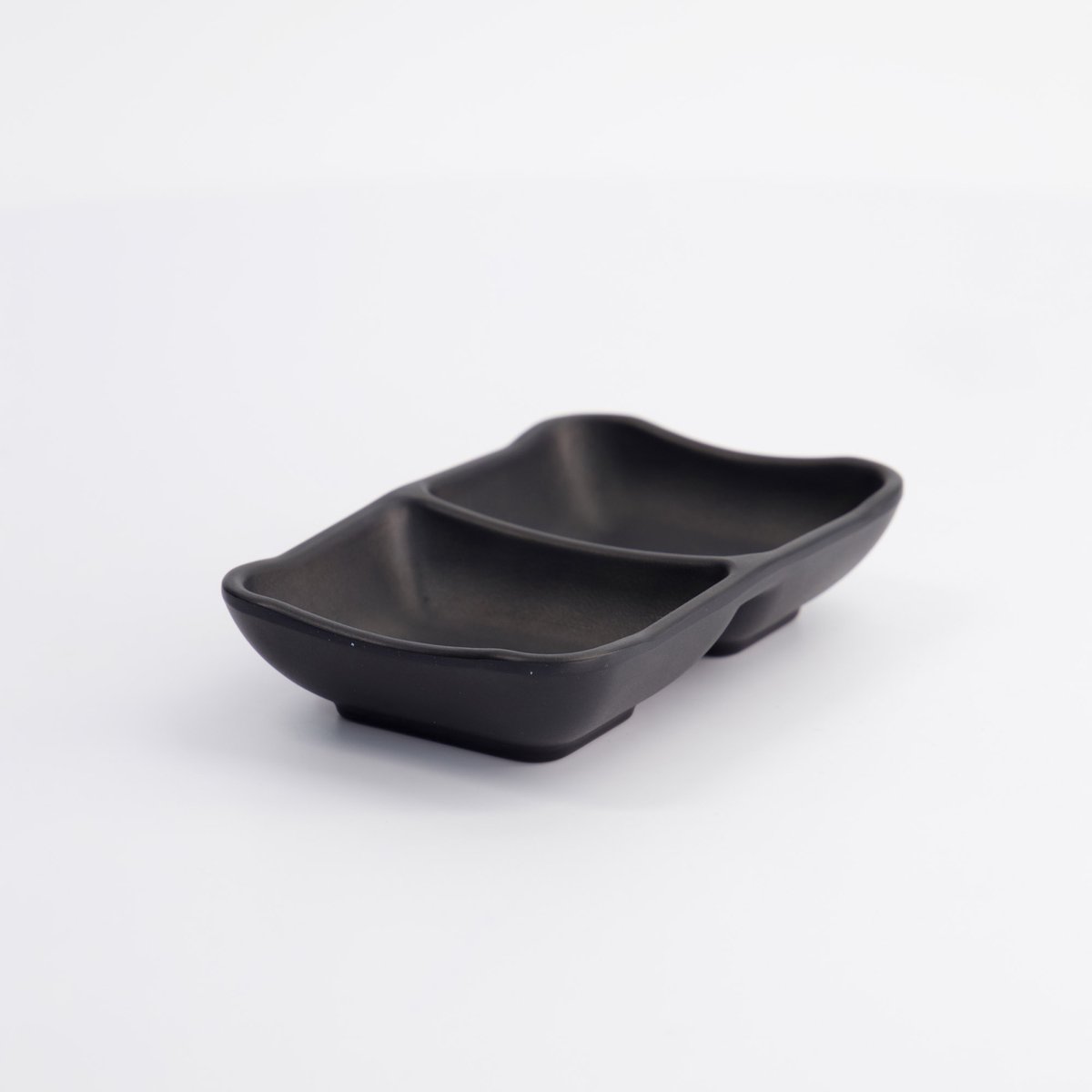 Tokyo Design Studio - Zen Sausschaaltje - Verdeeld - Zwart - 13 x 8,5 x 3 cm - Melamine