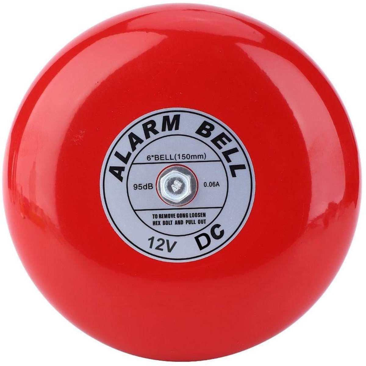 OmGoods - Dailygoody - Brandalarmbel - Elektrische alarmbel - Luide deurbel 95dB - Rood - Beveiliging alarmbel - Multifunctionele bel - Geschikt voor school en ...
